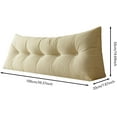 thumbnail image 5 of Triangular Headboard Pillow - Twin XL/Queen Size with Removable Cover, Ergonomic Back Rest for Dorm Beds & Sitting Support, 5 of 6