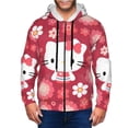 thumbnail image 6 of Lsque Sanrio for Mens Full-zip Hoodie, Zip-up Pullover Hooded Sweatshirt, Kangaroo Pocket Hoodie Ideal for Daily Wear, Travel, and Home-Small, 6 of 8