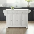 thumbnail image 6 of Crosley Furniture Alexandria Wood Granite Top Kitchen Island in White, 6 of 8