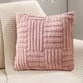 thumbnail image 1 of Pillowcase Pillowcase With Striped Concealed Zip Removable Breathable And Warm No Deformation Solid Colour Cushion Cover Pillowcase, 1 of 6