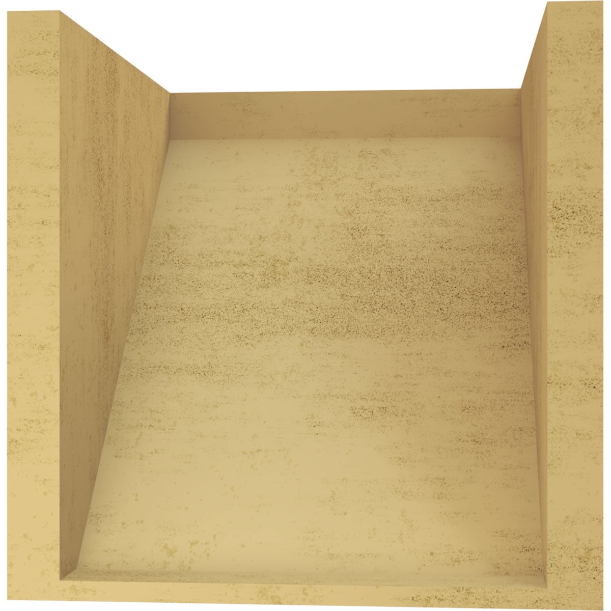 11"W x 11"D x 11"H Wide Concord Rough Cedar Woodgrain TimberThane Corbel, Primed Tan