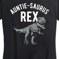 thumbnail image 3 of Instant Message - Auntie-Saurus - Women's Short Sleeve Graphic T-Shirt, 3 of 6