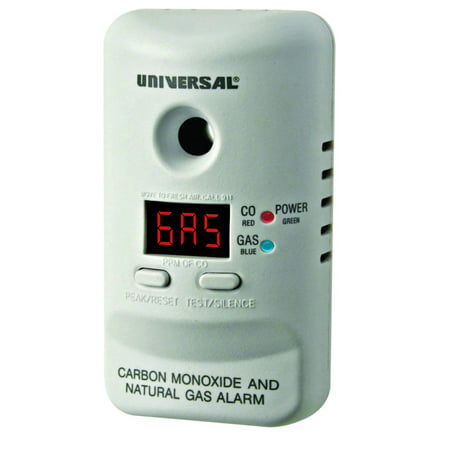 USI - (2 Pack) MCND401B Plug-In 2-in-1 Carbon Monoxide and Natural Gas Smart Alarm with Battery