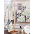 thumbnail image 2 of Easter Kitchen Dish Towels for Drying Dishes Set of 2, Country Rabbit Eggs Botanical Flowers Leaves Waffle Weave Microfiber Hand Tea Bathroom Towels Quick Dry & Absorbent Towel 15.7x23.6, 2 of 7