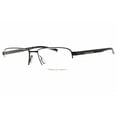 thumbnail image 1 of Porsche P8747 56A Men's Black Metal Rectangular Frame Eyeglasses, 1 of 2