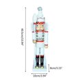 thumbnail image 3 of 16 Inch Nutcracker Soldier King Figure Wooden Figurine Toy Christmas Decor for, 3 of 5