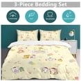 thumbnail image 5 of Pompompurin Duvet Cover Set 3-Piece Bedding Set Soft Warm And Comfortable Soft Bed Set with 1 Duvet Cover And 2 Pillowcases for Bedroom All Season 102"x90", 5 of 7