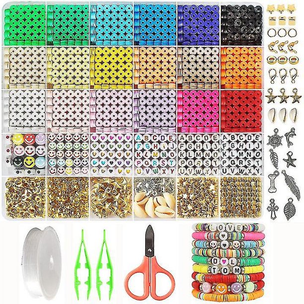 Kit de 5100 cuentas de disco de arcilla YONGSHENG 6mm para niños