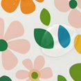 thumbnail image 4 of Yayeee Shower Curtain with Hooks 72"x72" Waterproof Fabric Bathroom Hanging Decor, Retro Orange Floral, 4 of 5