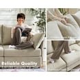 thumbnail image 6 of CDCASA 134.6" Modular Sectional Sofa, Oversized 4 Seater Sofa Couch, Chenille Deep Seat Couches for Living Room, Beige, 6 of 7