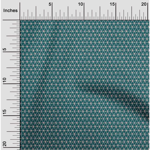 oneOone Polyester Lycra Fabric Triangle Geometric Print Fabric By Yard 56 Inch Wide