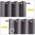thumbnail image 7 of NICETOWN Noise Insulation Curtain Panels, Pair of Energy Smart & 100% Blackout Echo of Sounds Reducing Drapes for Dining Room Window, Thermal Guest Room Lined Window Dressing(Gray, 52 x 84 inch), 7 of 7