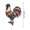thumbnail image 3 of Darzheoy Metal Rooster Yard Decor, Handcrafted Wrought Iron Statue, Rustic Farmhouse Yard Ornament, Weatherproof Outdoor Decor for Porch, Patio, Lawn, Garden, Front Door, 3 of 7