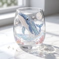 thumbnail image 6 of SLYNSHome Underwater Sea Animal Print Stemless Wine Glass, Tropical Ocean Themed Clear Tumbler, Octopus Pattern Cocktail Cup For Summer Table Decor & Holiday Gift, 6 of 7