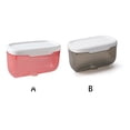 thumbnail image 4 of Bewildely Caja de pañuelos Universal para baño montada en la pared, almacenamiento sin perforaciones, soporte para papel higiénico, toallero facial para Juegos de accesorios de baño Gris Bewildely  HA067212-02, 4 of 6