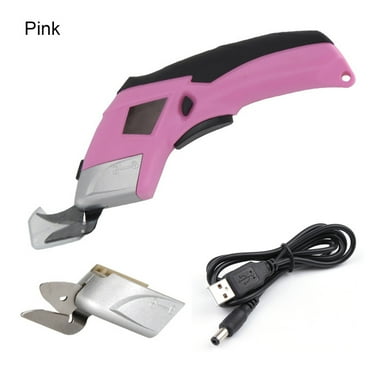 Electric Scissors For Cutting Fabric,Multi Cordless Fabric Scissors Cutting Tools,Box Cutter,Cordless Shears With 3 Blades For Fabric, Sewing, Paper, Cardboard, Crafts, Leather, Cloth