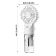 thumbnail image 3 of Handheld Fan Pocket Fan USB Rechargeable Portable Misting Fan With 4 Adjustable Speed, Battery Operated Personal Fan Spray Water Mist Fan For Outdoor, 3 of 3