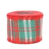 Wired Edge Plaid Ribbons Buffalo Plaid Ribbon for DIY Wrapping Floral Bows Craft Festival Decoration