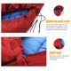 thumbnail image 3 of Mamma Sovsäckar Sacos de dormir de momia Saco de dormir de algodón Equipo para acampar al aire libre (Rojo) Ehuebsd Para Estrenar, 3 of 9