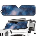 thumbnail image 2 of Psesaysky Car Windshield Sunshade Blue Starry Sky, Blocks Sun Visor Protector Foldable Sun Shield Keep Your Vehicle Cool, Fits Windshields of Car Off-road Vehicle, 2 of 7