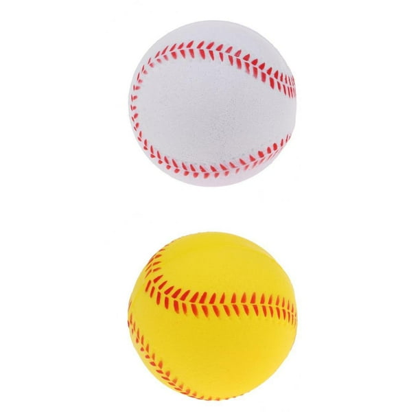 Pelotas de Béisbol de seguridad DYNWAVEMX 2x práctica Entrenamiento PU Softball Amarillo
