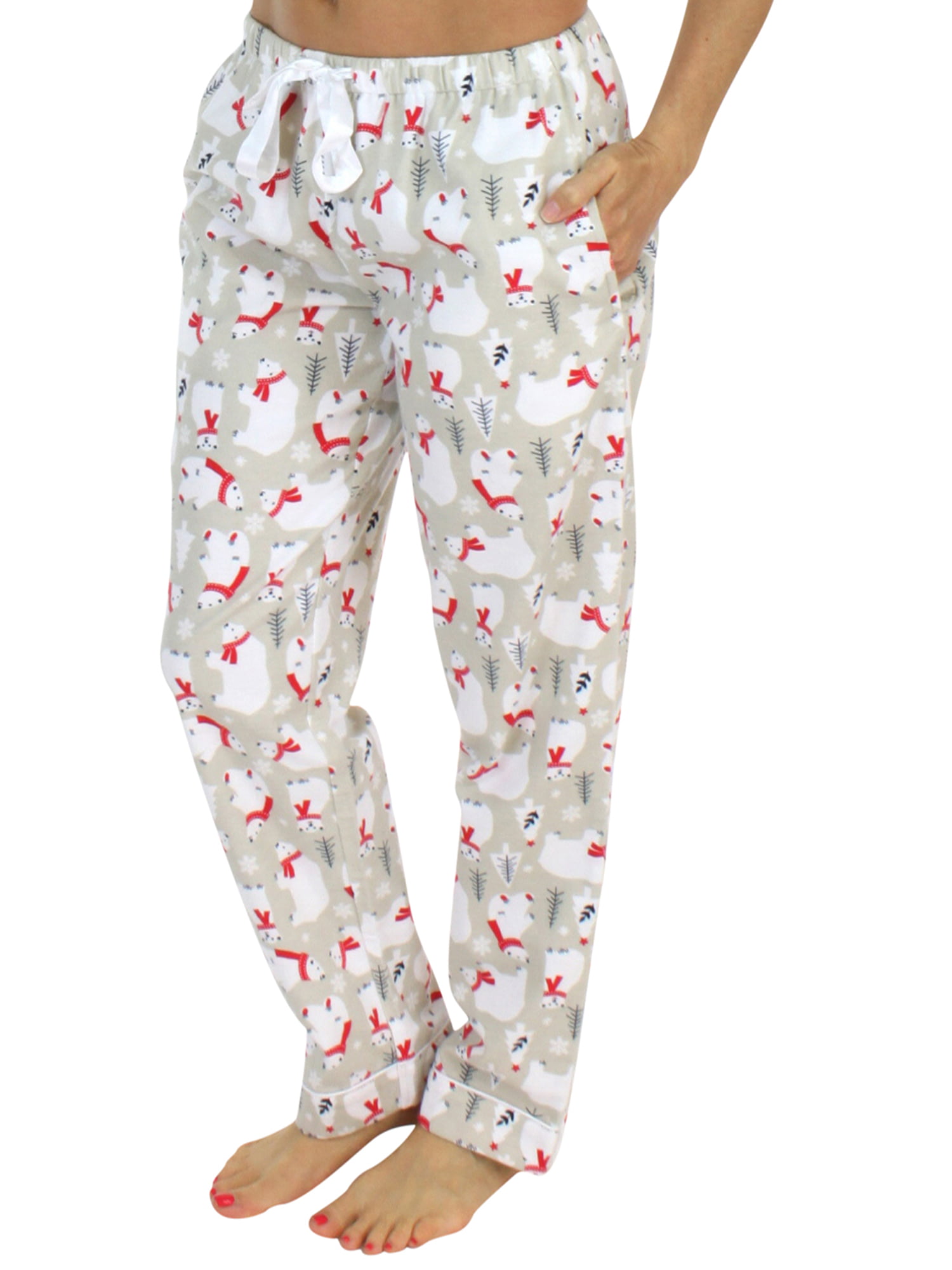 NEW Junior's Flirtitude Fleece Bears Pattern Pajama Pants Choose Size ...