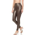 thumbnail image 2 of J. METHOD Womens Faux Leather Leggings High Waist Skinny Stretch Pants Made in USA, 2 of 4