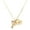 Gold, variant on Delight Jewelry Gold-tone 3-D Menorah - Large Goldtone Aunt Heart Charm Necklace, 17.5"+2" Extender