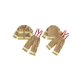 thumbnail image 2 of BemeyourBBs Toddler Baby Boy Firefighter 2 Piece Outfits Spring Fall Clothes Long Sleeve Turn Down Collar Contrast Color Zipper Up Jacket Coat Tops and Suspenders Pants Set, 2 of 7