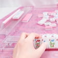 thumbnail image 4 of Juego de 4 piezas de Mahjong Racks GUSTARIA, acrílico transparente, 50 cm, con pulsadores, 4 of 9