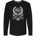thumbnail image 3 of Inktastic Born in 1958 Limited Edition Long Sleeve T-Shirt, 3 of 5