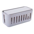 thumbnail image 1 of Multifunctional Socket Organizer Plastic Cable Storage Case Cord Hider Box Power Strip Cable Management Household Supplies with Lid (Grey), 1 of 8