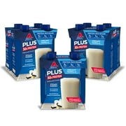 Atkins PLUS Protein & Fiber Creamy Vanilla Shake, 11 fl oz, 3/4ct Packs (Ready To Drink)