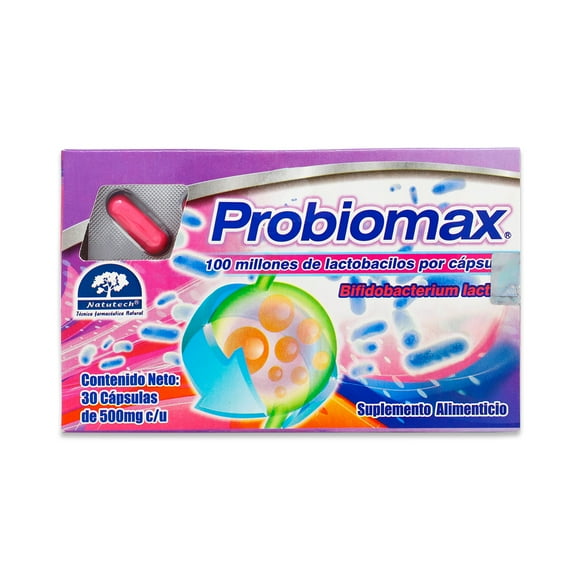 PROBIOMAX, 30 CAPSULAS DE 500 MG, NATUTECH
