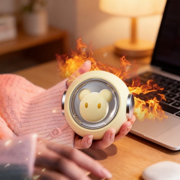 Rechargeable Hand Warmer - Cute Hand Warmer | Reusable Hand Warmer Lightweight Pocket Heater Outdoor Indoor Work Study Camping Winter For Her/Him Beige
