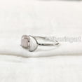 thumbnail image 3 of Natural Rose Quartz Ring, Rose Quartz Gemstone Ring, Quartz Birthstone, Crescent Moon Adjustable Ring, Toe Ring, 925 Sterling Silver, Womens Ring, Christmas, Thanksgiving, Handmade Statement Jewelry, 3 of 9