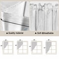 thumbnail image 5 of Easter Bunny Swag Valances for Windows, Kitchen Curtains 36 Inch Length 2 Panels Set, Colorful Eggs Spring Grass Flowers Grey Wooden Short Curtains for Small Windows Rod Pocket Cafe Curtains 28"x36", 5 of 8