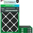 thumbnail image 1 of Filterbuy 16x30x1 MERV 8 (MPR 600) Odor Eliminator, Pleated HVAC AC Furnace Air Filters (4-Pack), 1 of 8
