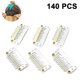 thumbnail image 1 of Clips de 140 piezas Clips para pelucas Clips a presión en forma de U Clips de repuesto de metal de hierro Clips de peine para extensiones pelucas-beige, 1 of 5