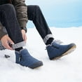 thumbnail image 6 of FDSKWKYMen Snow Boots Water Resistant Non-slip Winter Shoes with Fuzz Lined Warm High Top Boots for Men, 6 of 14