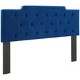 thumbnail image 1 of Pemberly Row Tufted Full/Queen Performance Velvet Headboard in Navy, 1 of 8