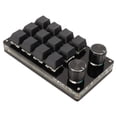 thumbnail image 1 of Clavier de Jeu, 12 Touches Bleu Interrupteur Programmable Mini Clavier RGB Rétroéclairé pour les Médias, 1 of 8