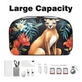 thumbnail image 3 of Kangaroo Travel Case Charger Pouch Hard Drive Bag Cable Organizer Desk Cord Travel Organizer Waterproof Oxford Fabric Electronic Digital Accessories Storage Bag Black 5.9x9.44x3.14 in, 3 of 6