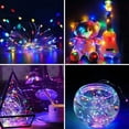 thumbnail image 3 of Morttic 2Pack 33ft Solar String Lights , 100 LED Fairy Lights Outdoor Waterproof Christmas Lights for Trees Garden Patio Yard Fence Decor (Multi Color), 3 of 9