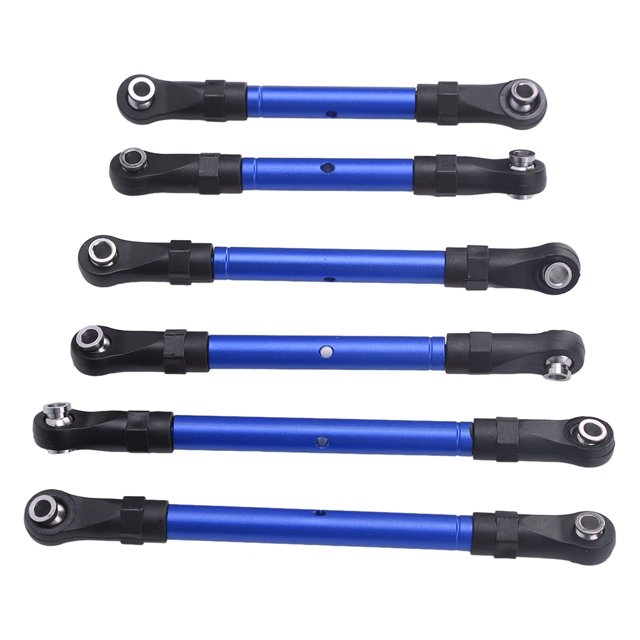 6 Piezas De Varillas De Enlace RC, aleación De Aluminio De Servicio Pesado RC CAR Dirección De Barra De Dirección Accesorios Para Un Automóvil Controlado A Control Remoto De