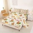 thumbnail image 2 of Erosebridal Summer Capybara Queen Sheet Sets for Kids, Cartoon Flower Animals Bed Set, 4-Piece, 2 of 5