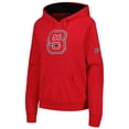 thumbnail image 2 of Women's Stadium Athletic Red NC State Wolfpack Big Logo Pullover Hoodie, 2 of 3