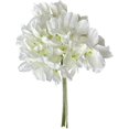 thumbnail image 2 of 3PCS White Silk Hydrangea Artificial Flowers, Fake Faux Floral Bulk Bouquet for Home Decor, Bathroom, Table Centerpiece & Shelf Decorations (White), 2 of 5