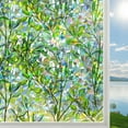 thumbnail image 1 of shiyou-Window Films for Privacy Decorative Stained Glass Window Film Rainbow Foliage Window Cling Anti UV Reusable Non-Adhesive Static Cling Colorful Window Decal for Home 44.3x200cm, 1 of 4