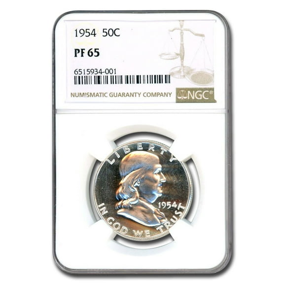 1954 Franklin Half Dollar PF-65 NGC